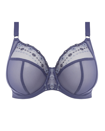 Elomi 8900 Denim Daisy Matilda Plunge Underwire Bra myselflingerie.com